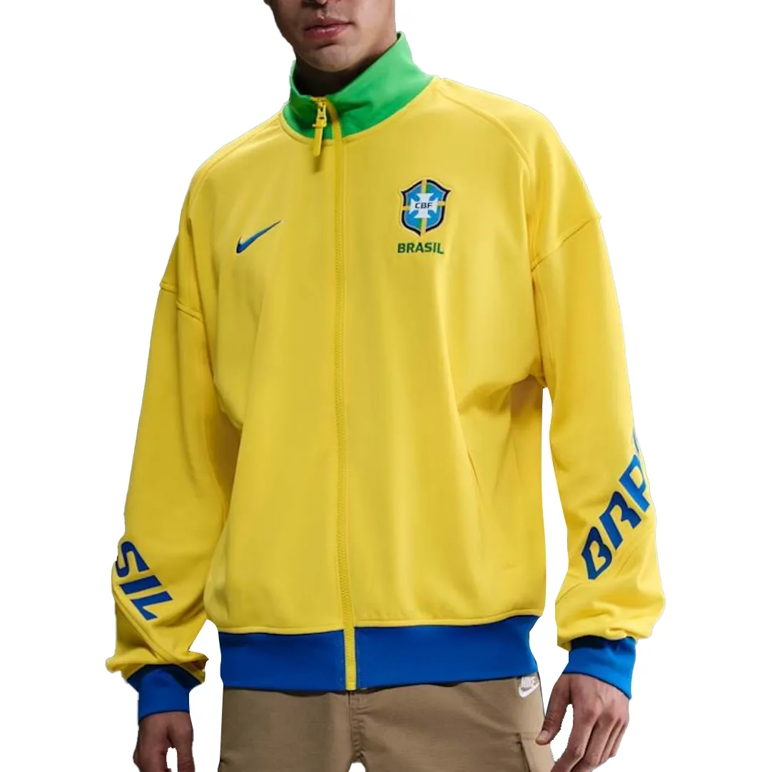 Nike Jaqueta FZ9388-718 M BRASIL ACDPR ANTH Amarelo Poliester -3-